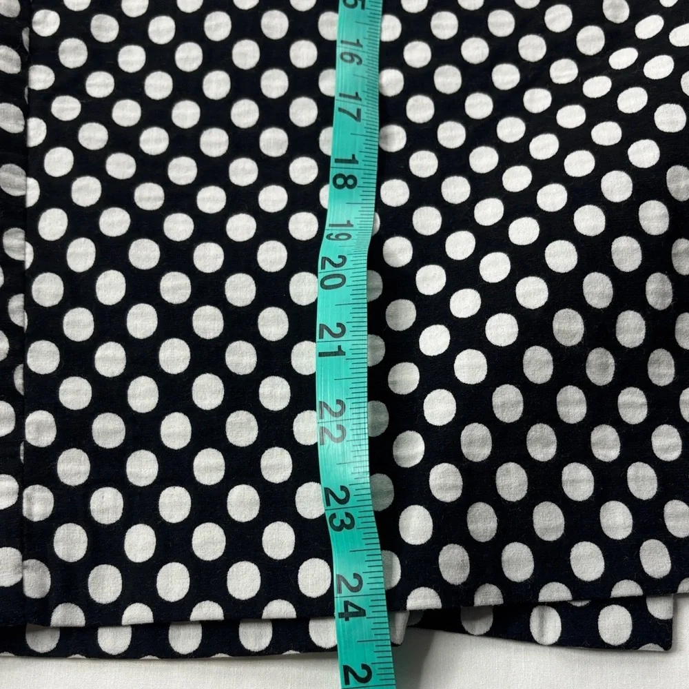 ⚫⚪ Chico's Black White Polka Dot Skirt Size 3 A-Line Stretch Flowy ⚪⚫ - Picture 10 of 12